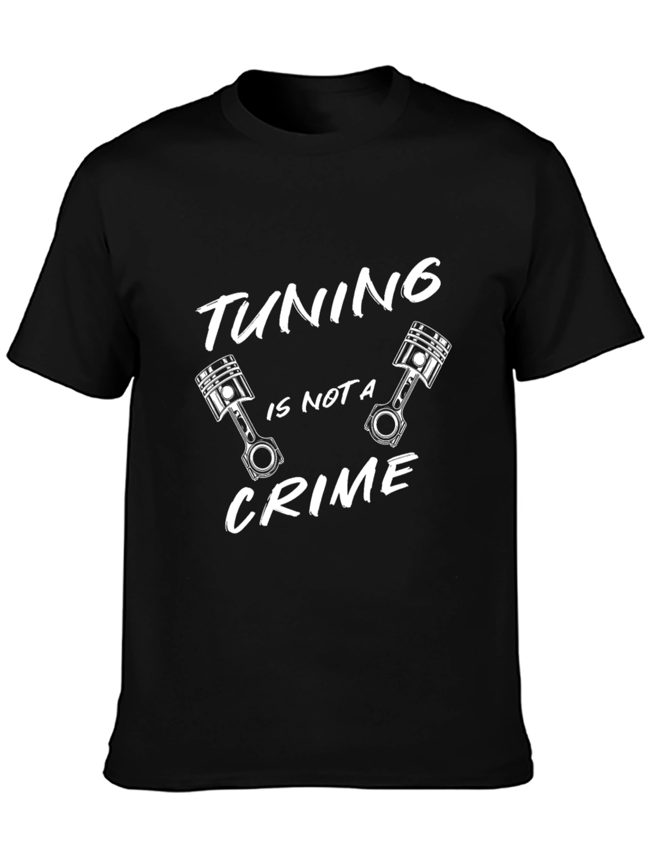 Tuning Is Not A Crime Black T-Shirt