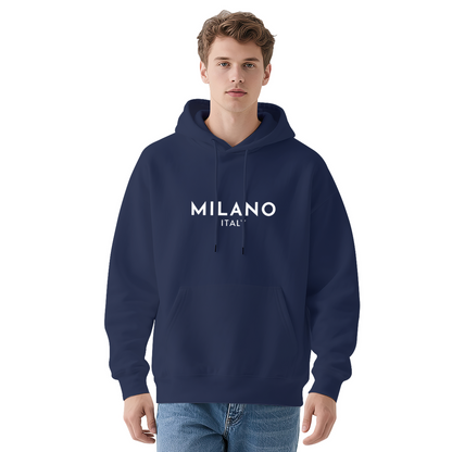 Vintage Milano Italy City Print Casual Hoodie
