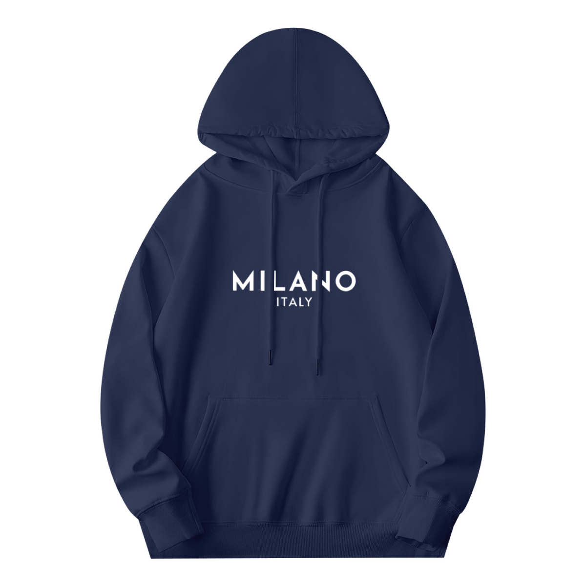 Vintage Milano Italy City Print Casual Hoodie