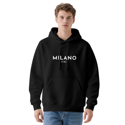 Vintage Milano Italy City Print Casual Hoodie
