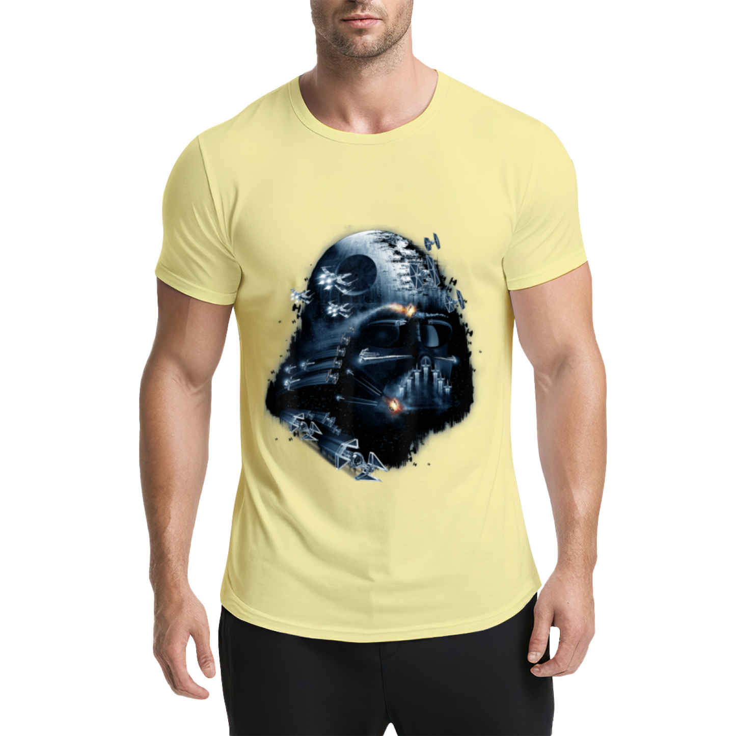Darth Vader Death Star Imperial Starfighters Graphic T-Shirt