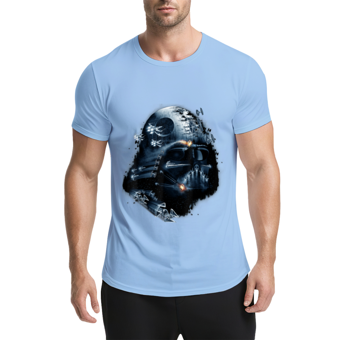 Darth Vader Death Star Imperial Starfighters Graphic T-Shirt