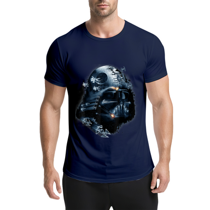 Darth Vader Death Star Imperial Starfighters Graphic T-Shirt