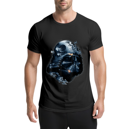 Darth Vader Death Star Imperial Starfighters Graphic T-Shirt