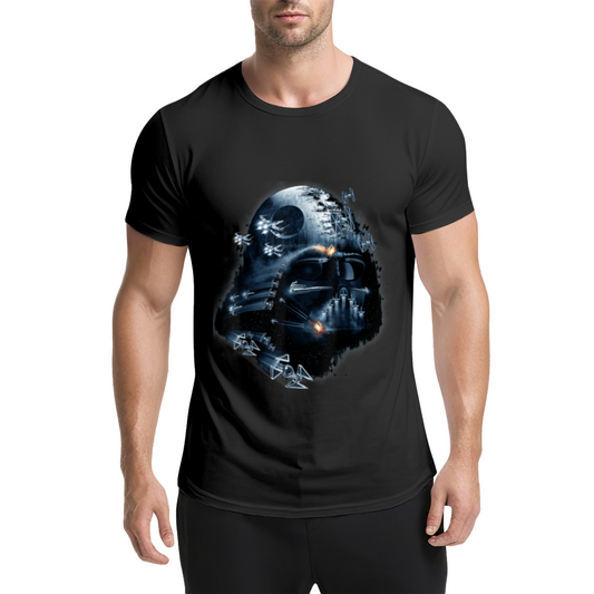 Darth Vader Death Star Imperial Starfighters Graphic T-Shirt