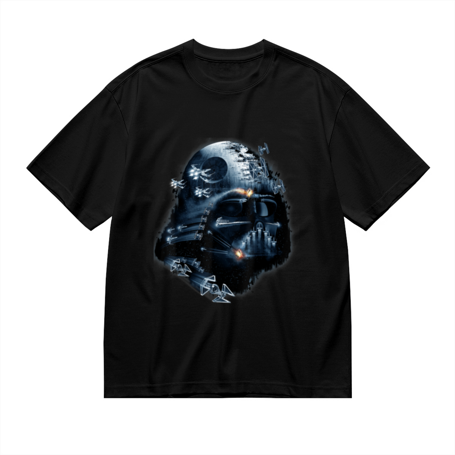 Darth Vader Death Star Imperial Starfighters Graphic T-Shirt