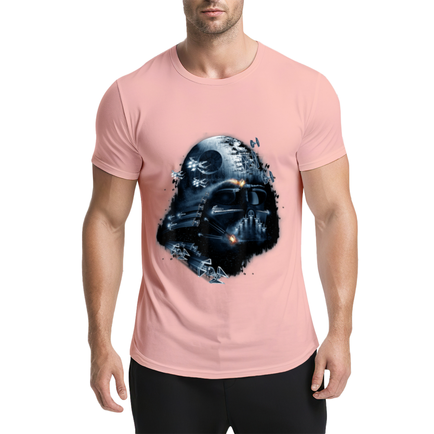 Darth Vader Death Star Imperial Starfighters Graphic T-Shirt