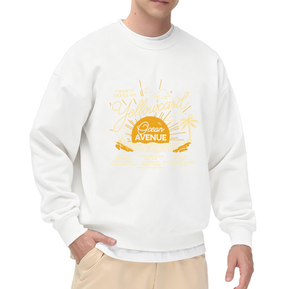 Twenty Years Of Yellowcard Ocean Avenue Retro Pop?Punk Band Crewneck Sweatshirt