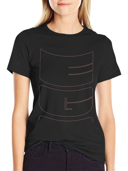 Bold Graphic Tee - Modern Black T-Shirt