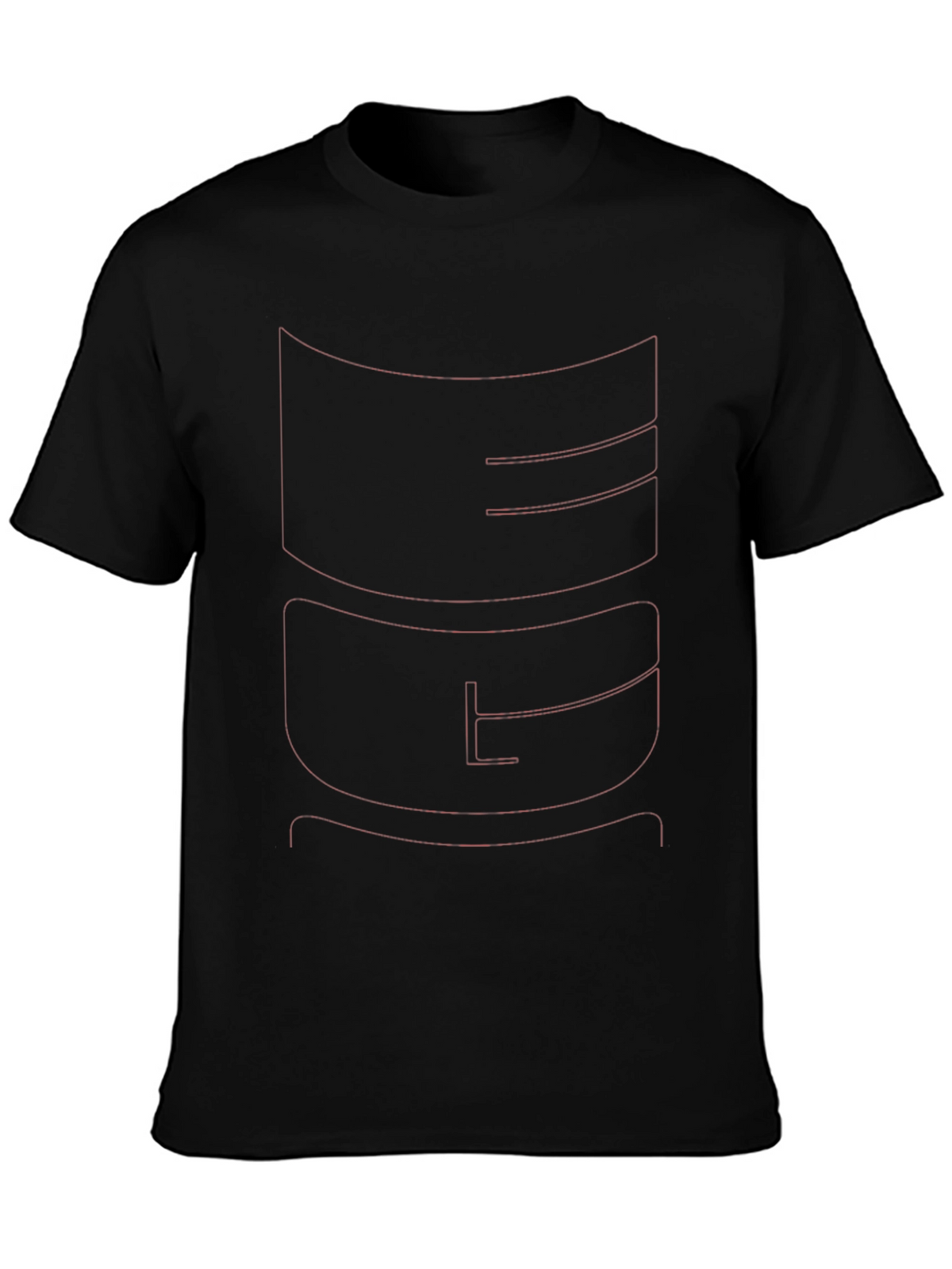 Bold Graphic Tee - Modern Black T-Shirt