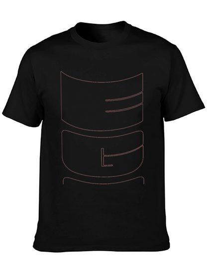 Bold Graphic Tee - Modern Black T-Shirt