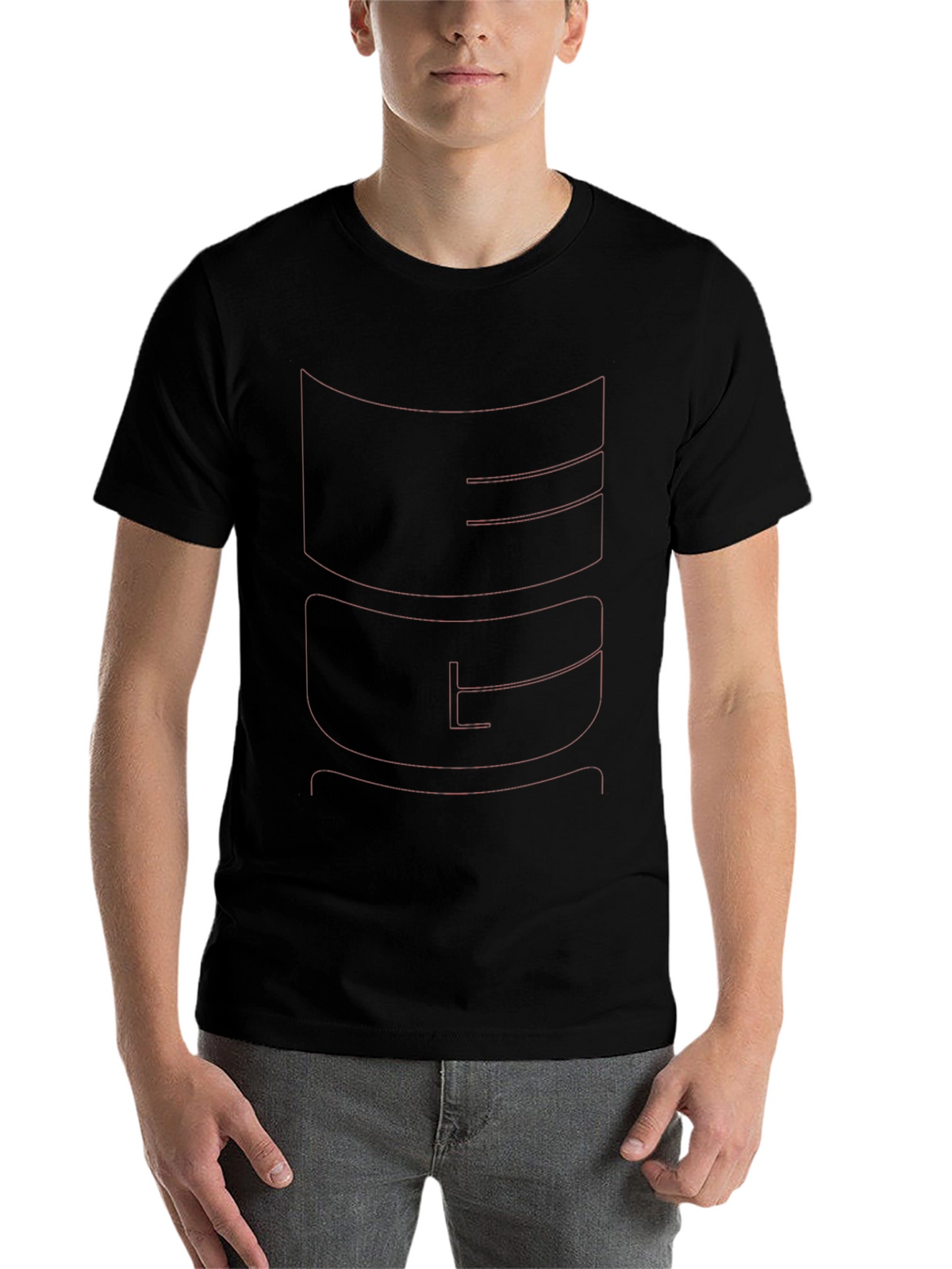 Bold Graphic Tee - Modern Black T-Shirt