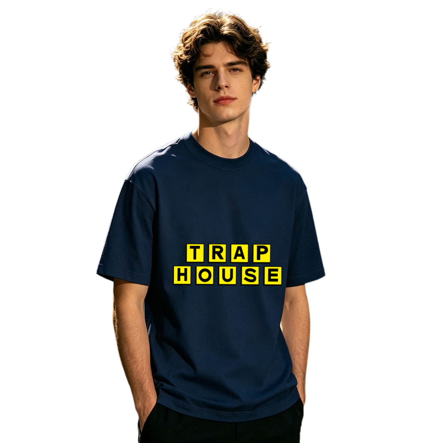 Men's Classic Minimal Logo Crew Neck T-Shirt