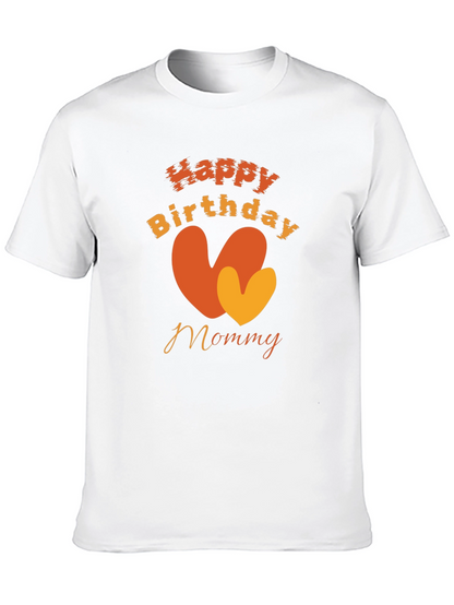 Happy Birthday Mommy Black T-Shirt