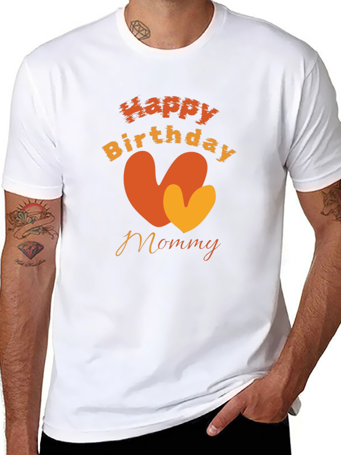 Happy Birthday Mommy Black T-Shirt