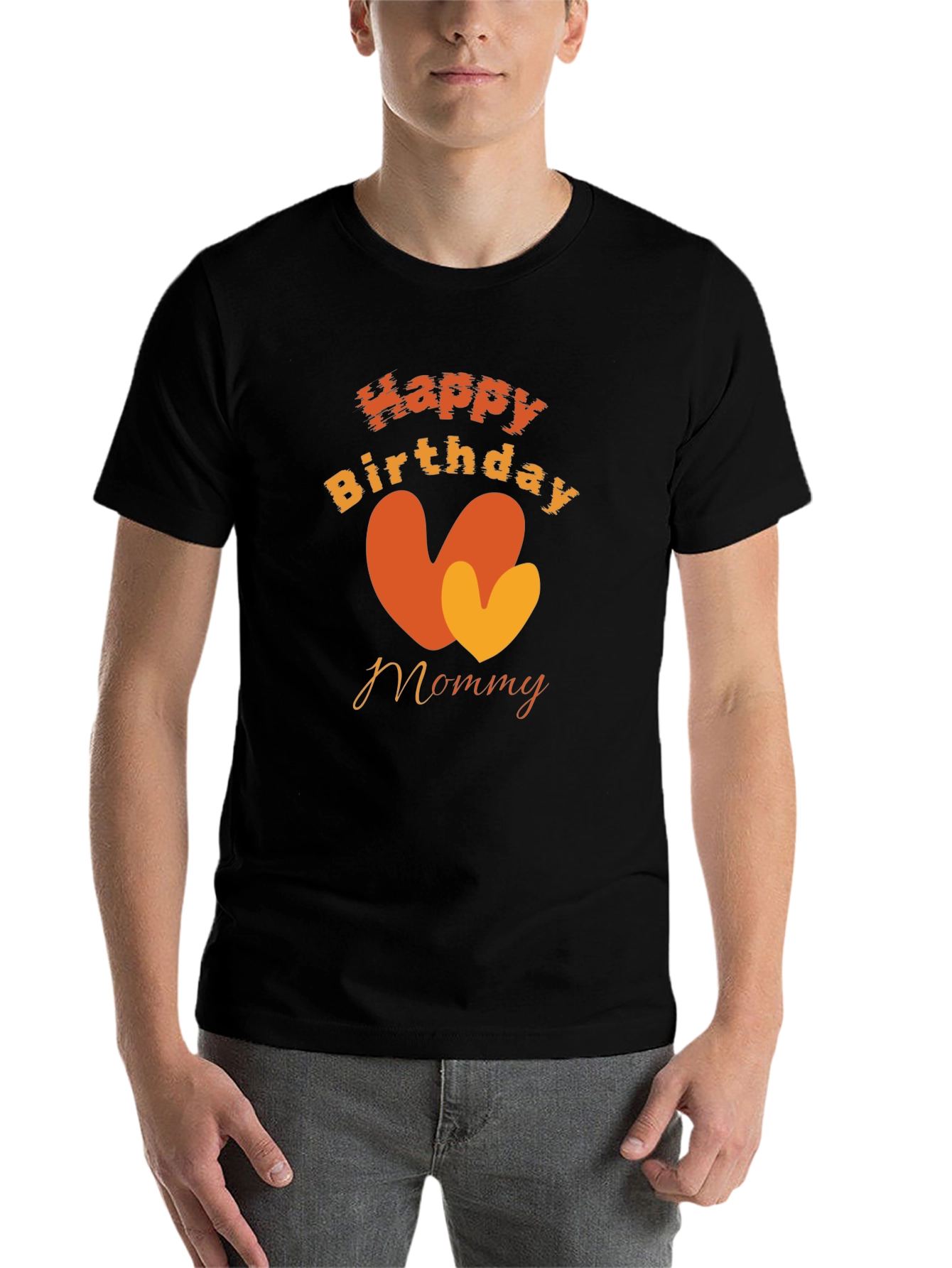 Happy Birthday Mommy Black T-Shirt