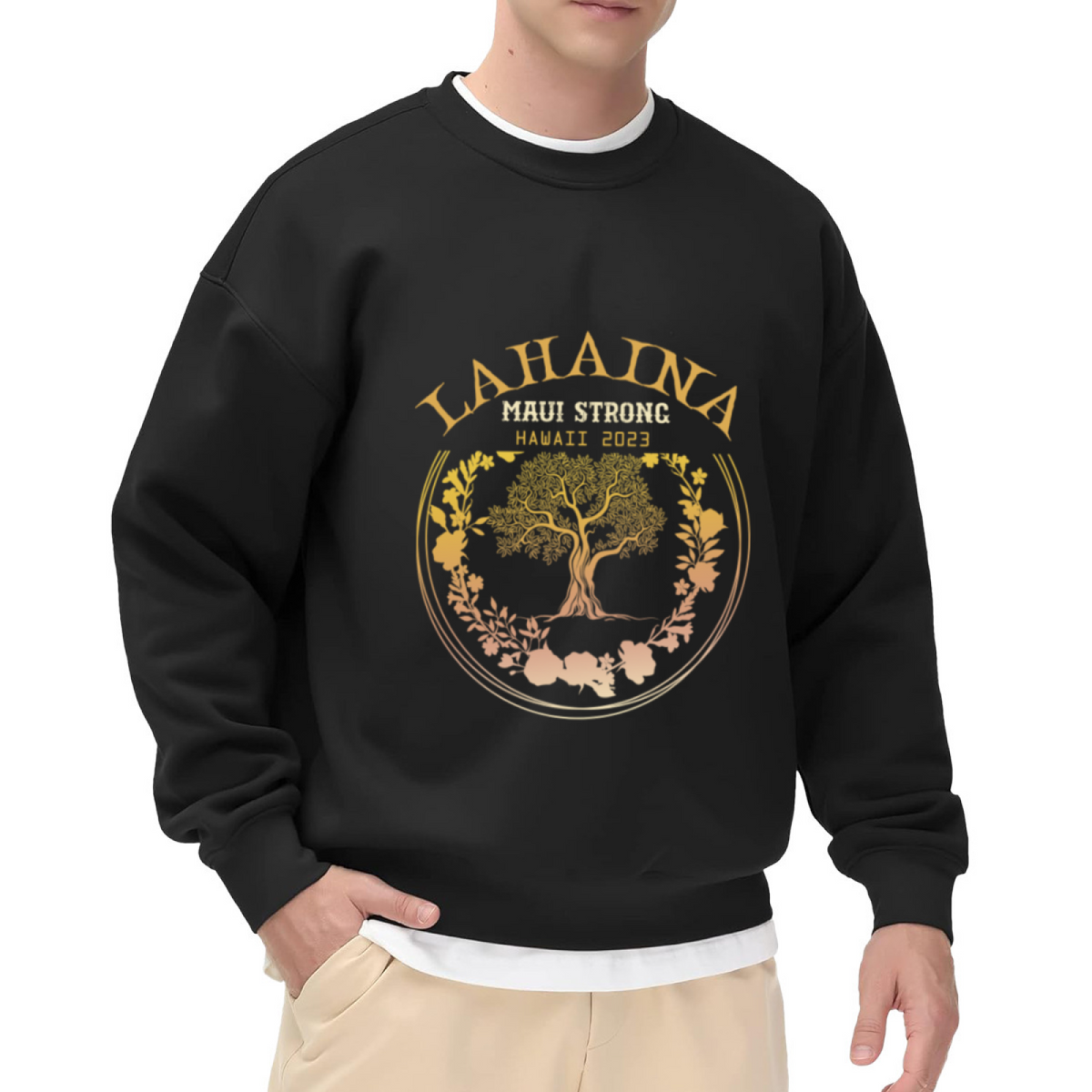 Lahaina Maui Strong Banyan Tree Hawaii Memorial Sweatshirt