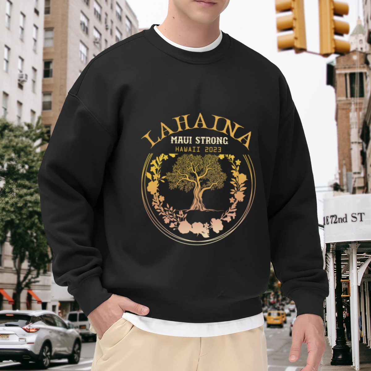 Lahaina Maui Strong Banyan Tree Hawaii Memorial Sweatshirt