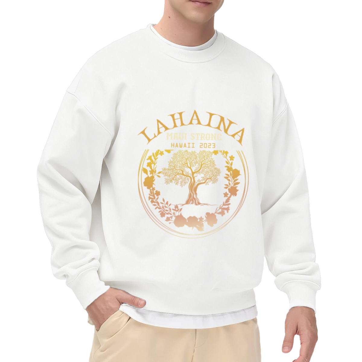 Lahaina Maui Strong Banyan Tree Hawaii Memorial Sweatshirt