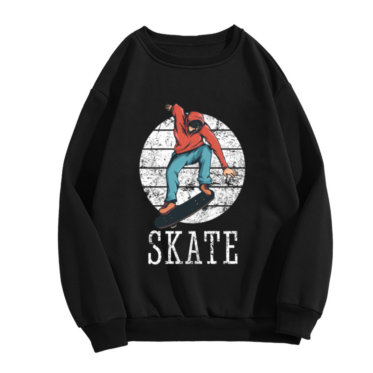 Retro Disc Golf Lover Vintage Game Graphic Crewneck Sweatshirt