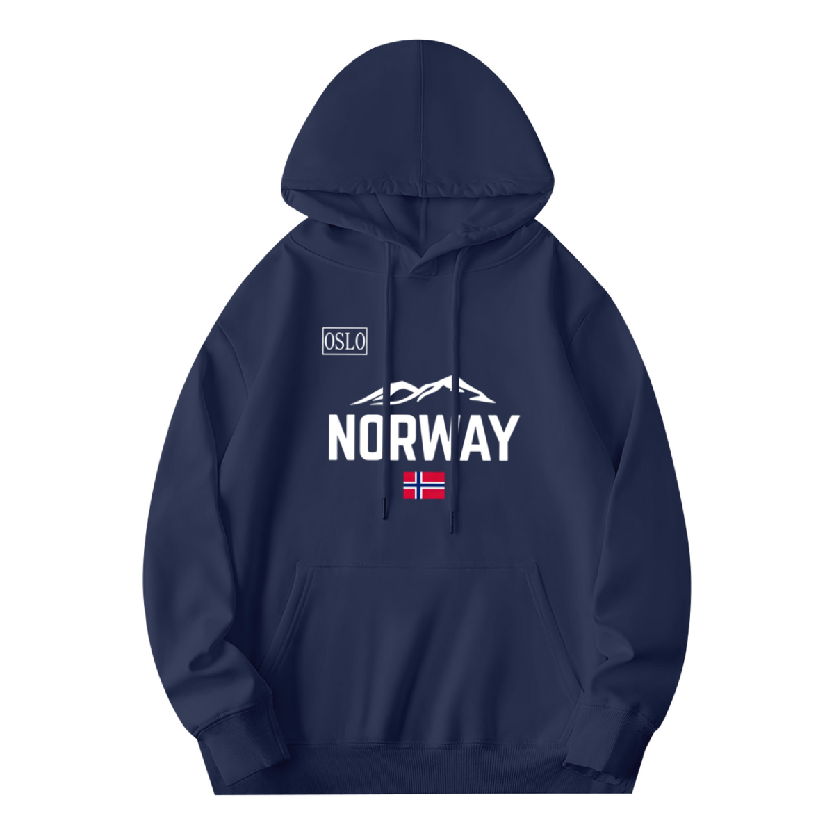 Oslo Norway Mountain Flag Travel Inspired Hoodie