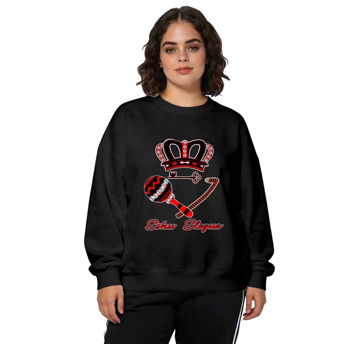 Eshu Elegua Orisha Spiritual Symbol Crewneck Sweatshirt