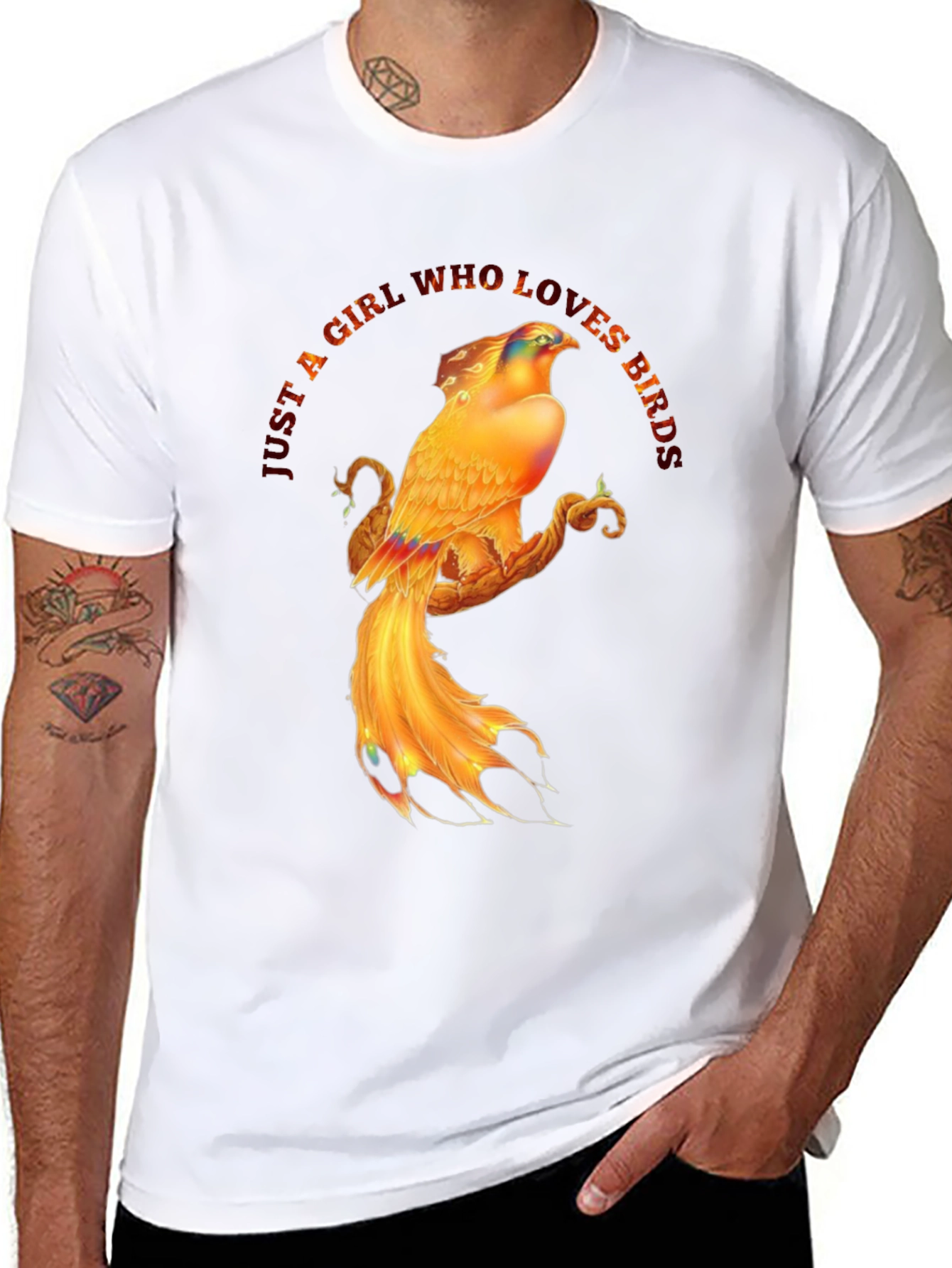 Bird Lover T-Shirt - Phoenix Design