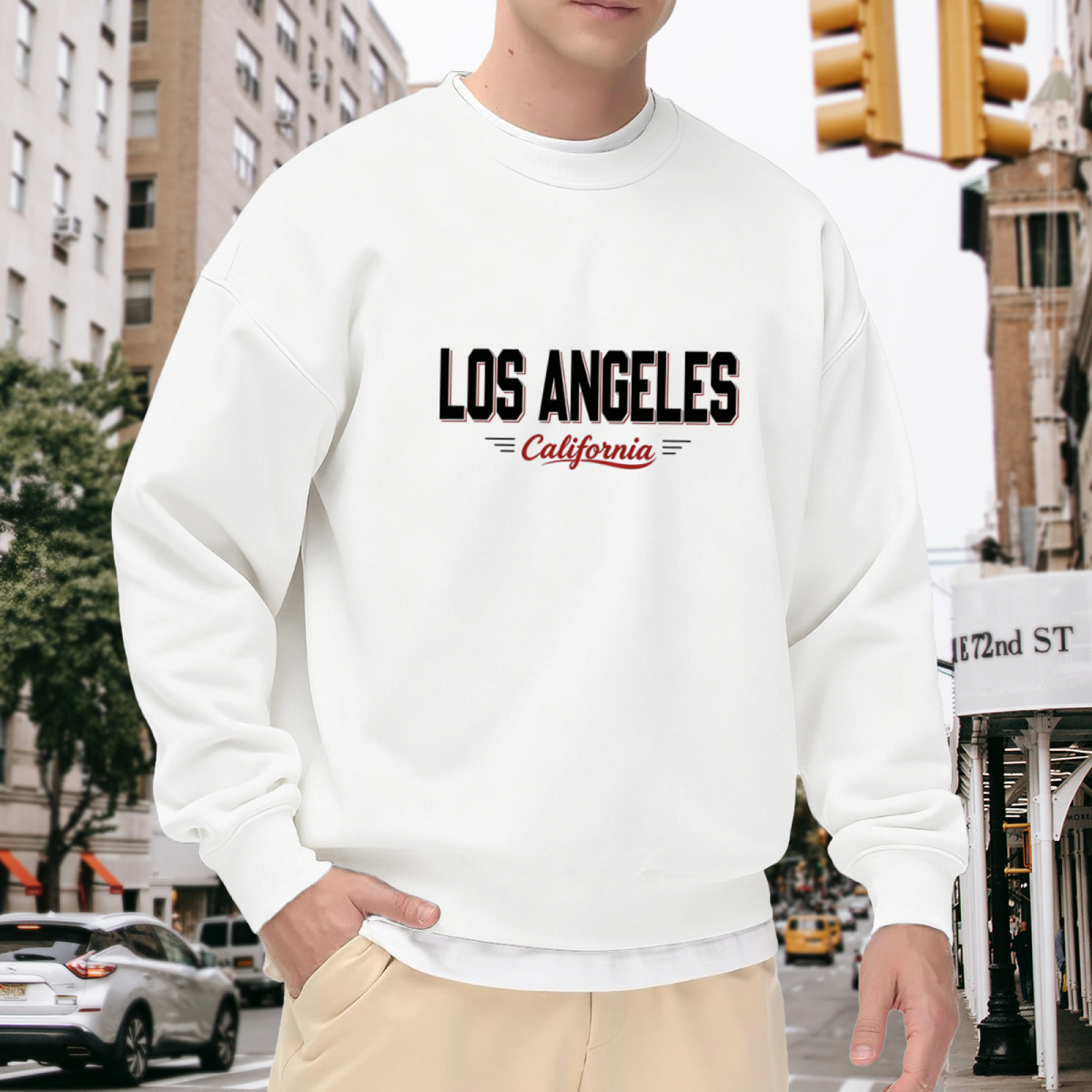 Vintage Los Angeles California Letter Layered Sweatshirt