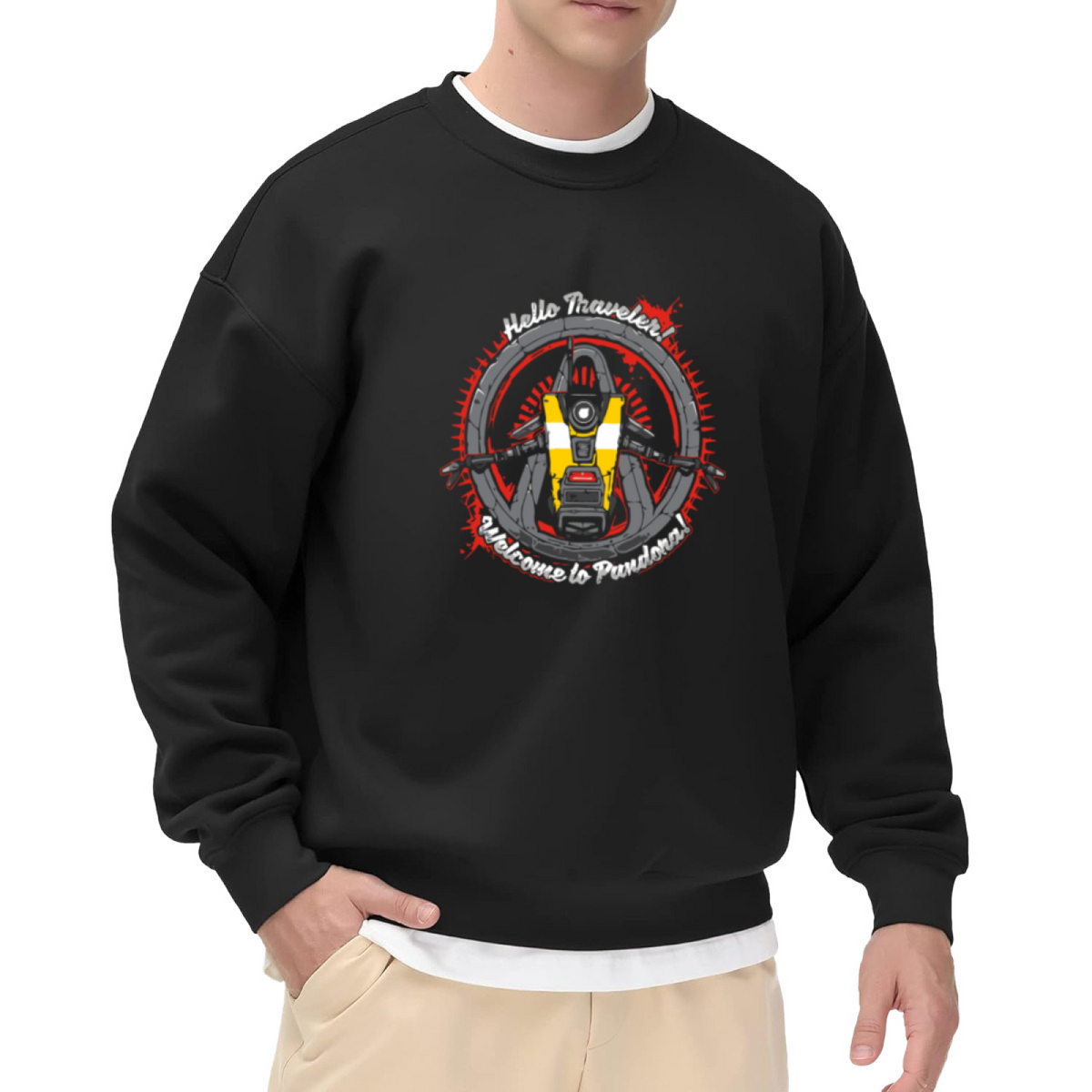 Retro Popcorn Movie Night Cinema Lover Crewneck Sweatshirt