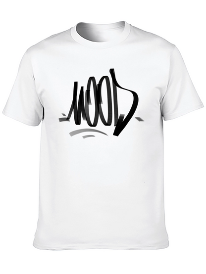 Mood Graphic Tee - Black Crew Neck T-Shirt