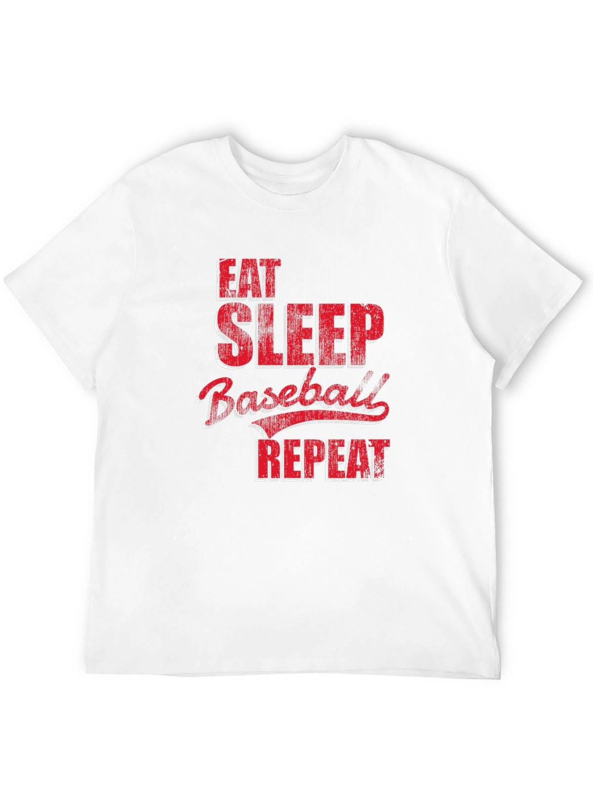 Eat Sleep Baseball Repeat Graphic Tee