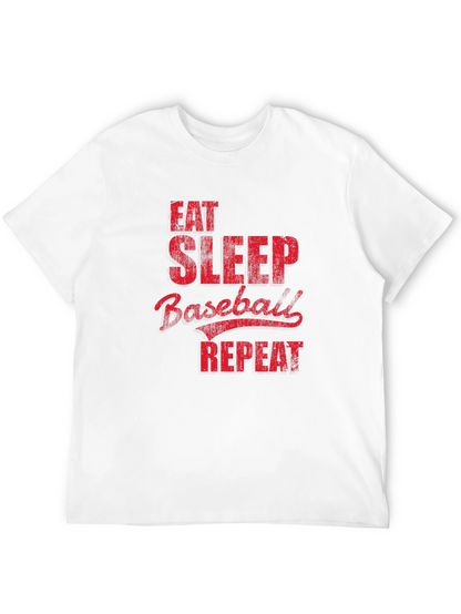 Eat Sleep Baseball Repeat Graphic Tee