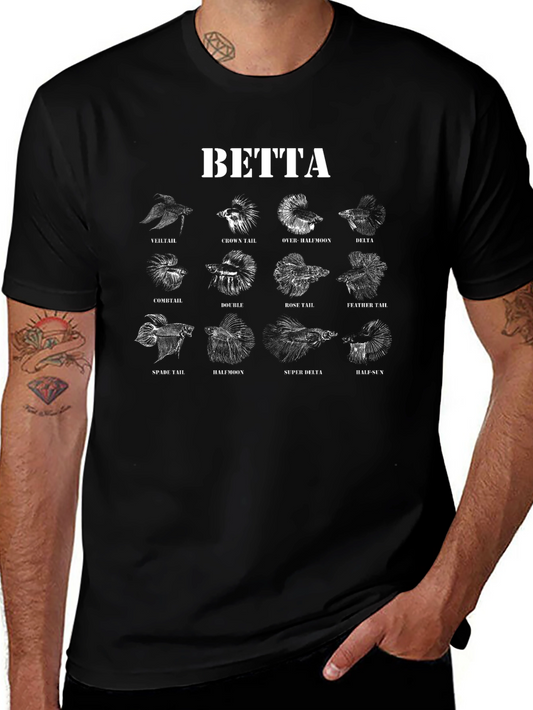 Betta Fish Types T-Shirt - Unique Aquarium Lover Gift