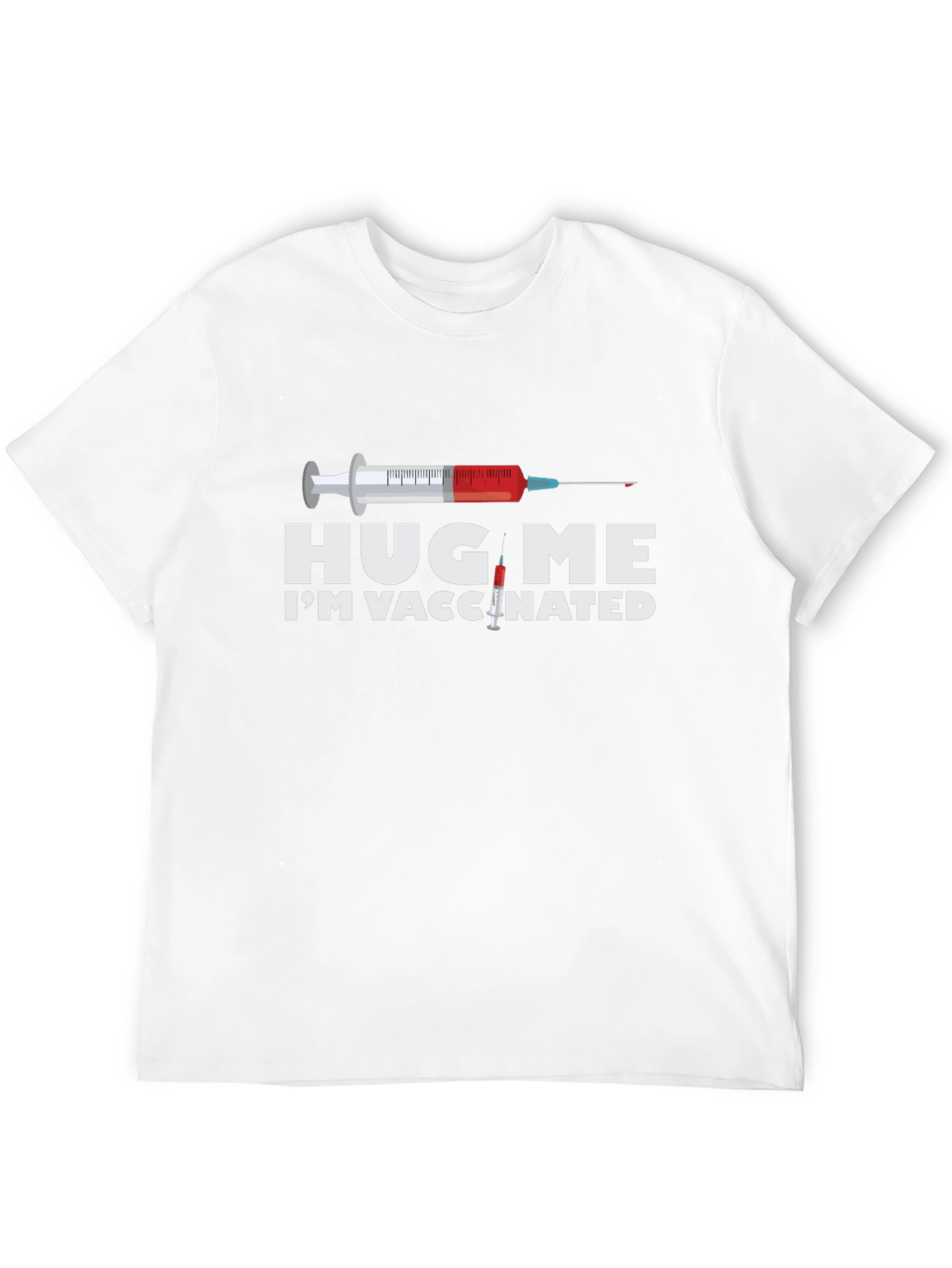 Hug Me Im Vaccinated Graphic T-Shirt
