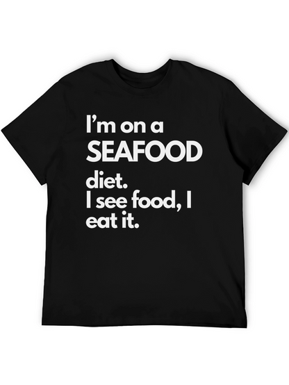 Seafood Diet Funny T-Shirt - Eat What You See!
