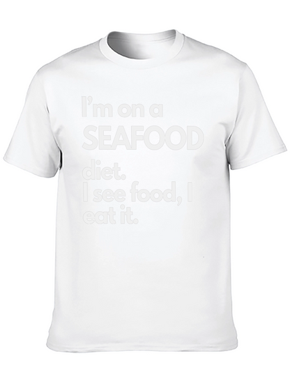 Seafood Diet Funny T-Shirt - Eat What You See!