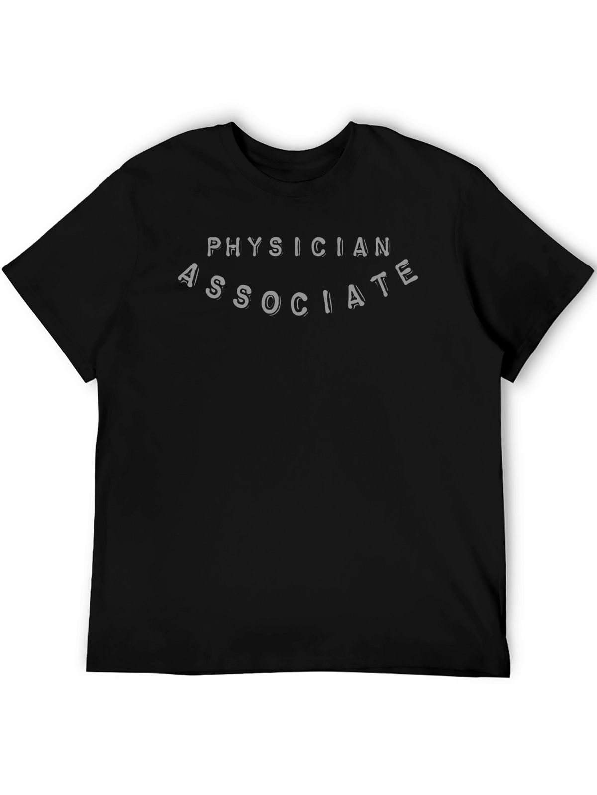 Physician Associate Black Crewneck T-Shirt