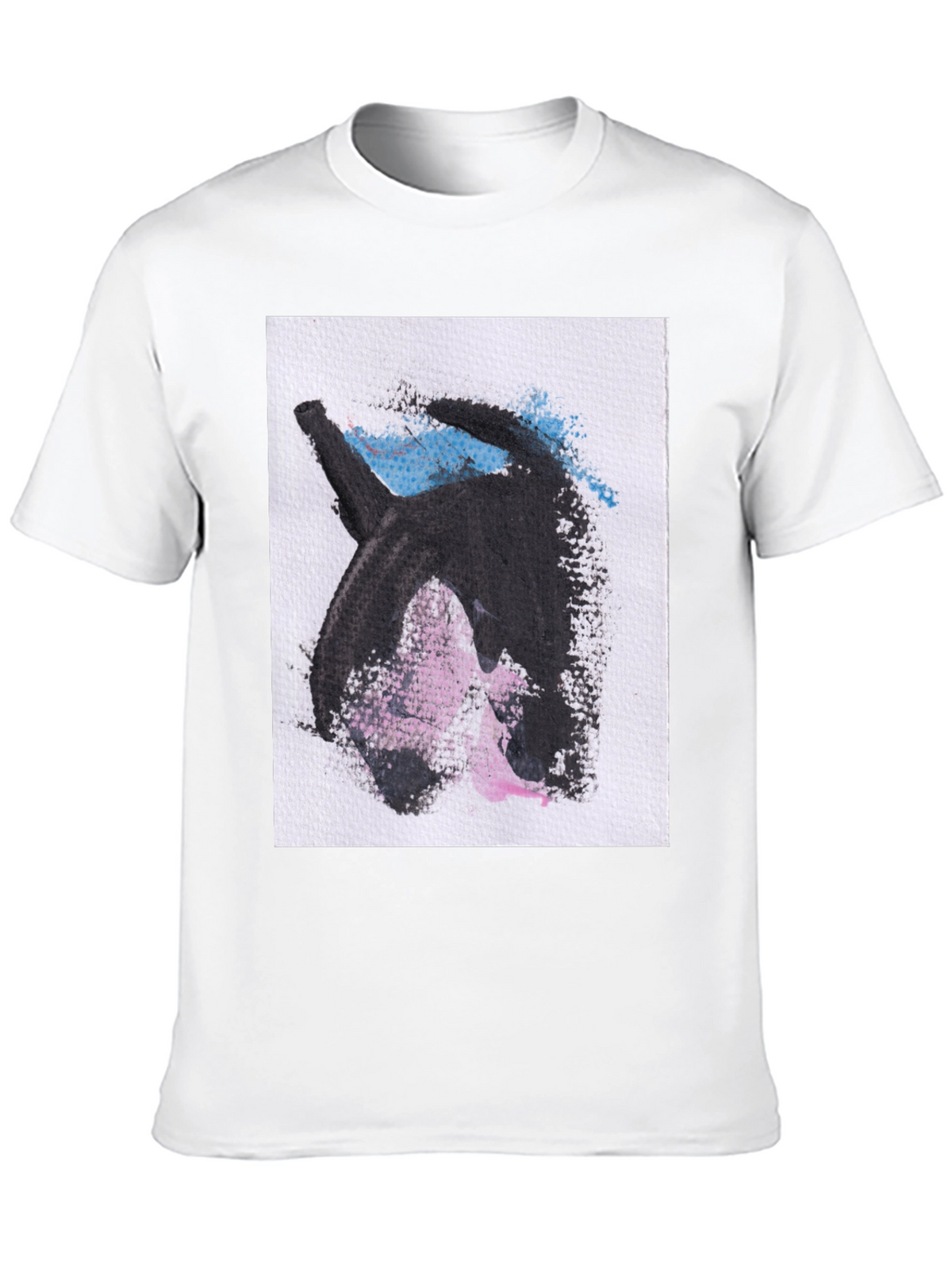 Abstract Graphic Print Black Casual T-Shirt