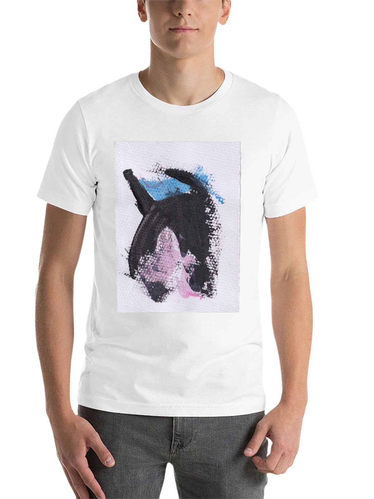 Abstract Graphic Print Black Casual T-Shirt