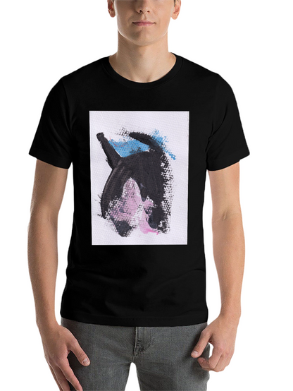 Abstract Graphic Print Black Casual T-Shirt