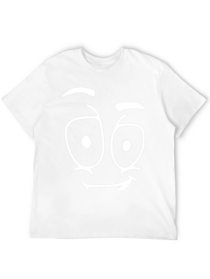Funny Face Graphic Tee - Black Cotton T-Shirt