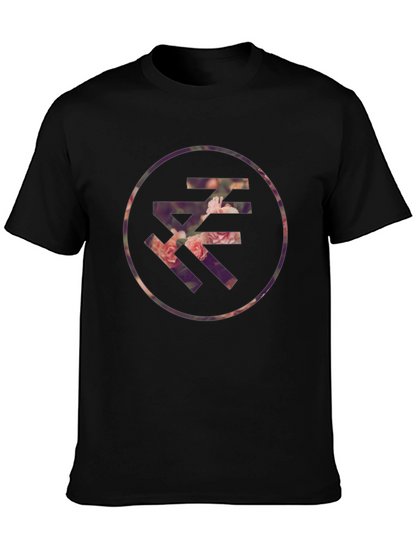 Floral Letter Graphic T-Shirt - Casual Style