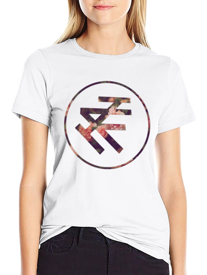 Floral Letter Graphic T-Shirt - Casual Style