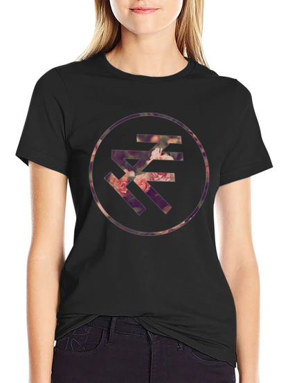 Floral Letter Graphic T-Shirt - Casual Style