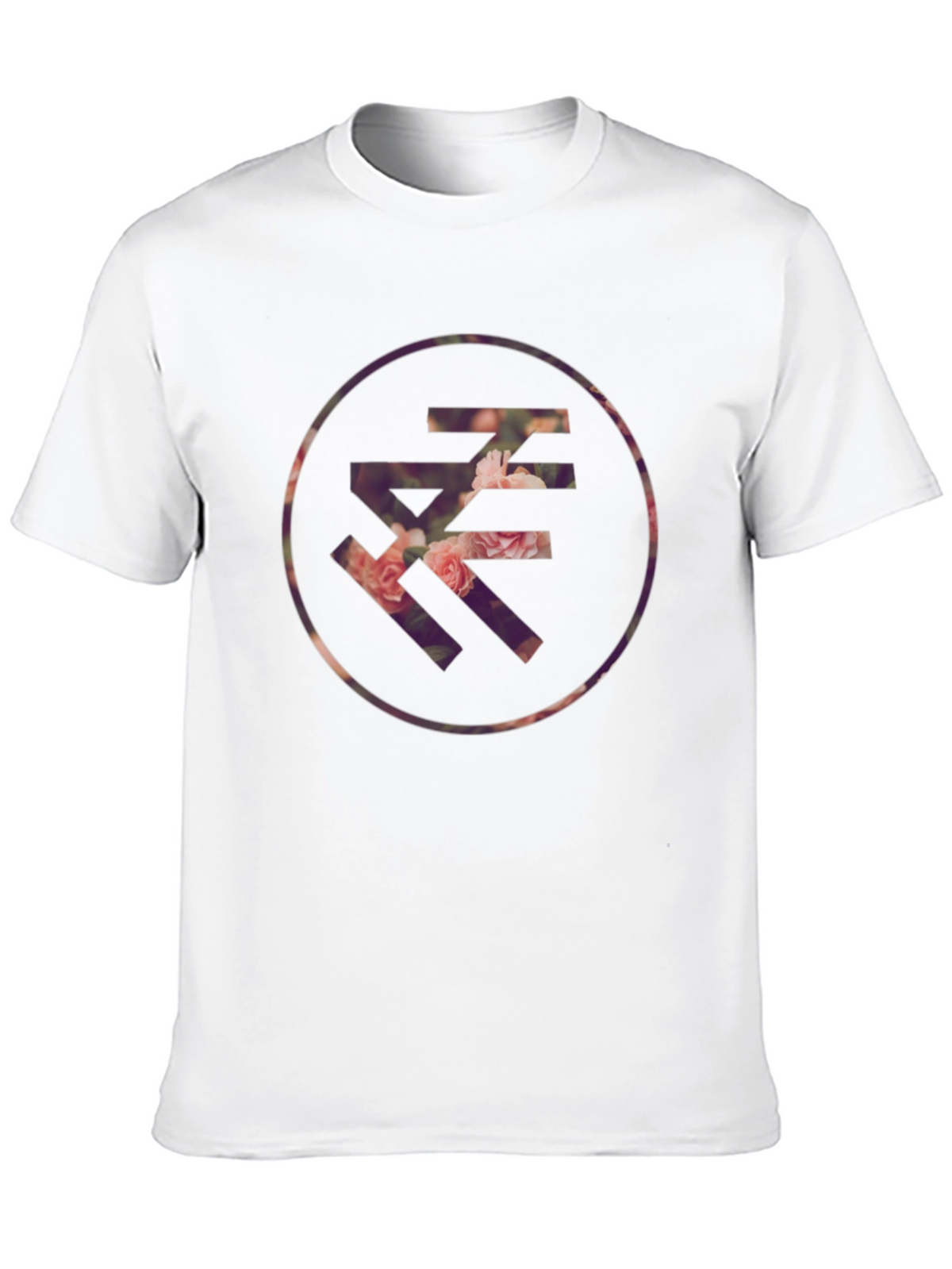Floral Letter Graphic T-Shirt - Casual Style