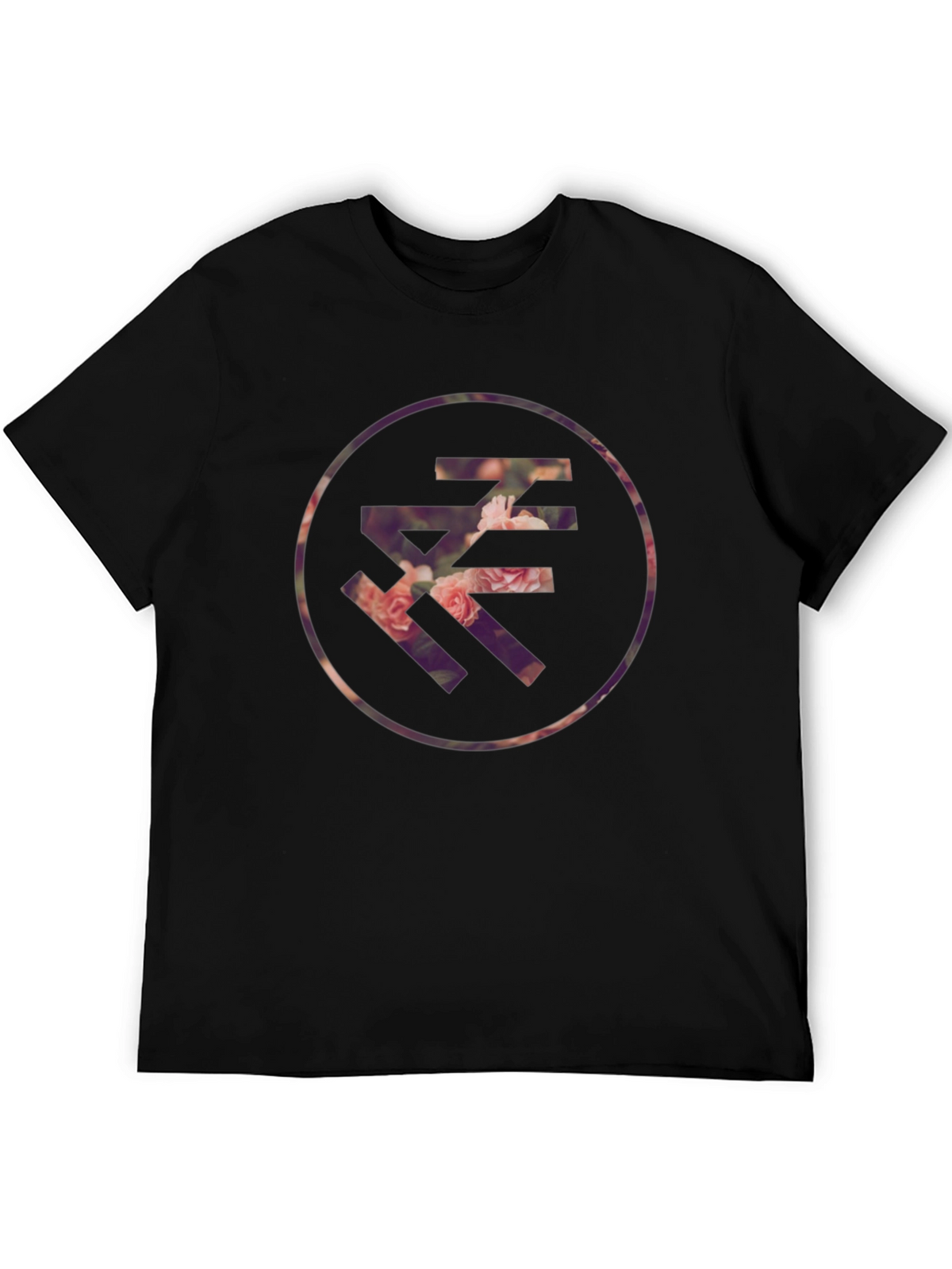 Floral Letter Graphic T-Shirt - Casual Style