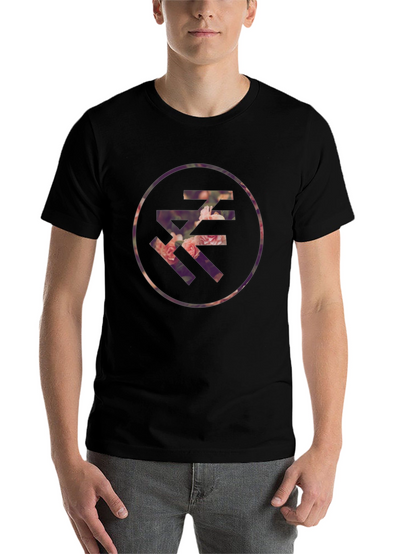 Floral Letter Graphic T-Shirt - Casual Style