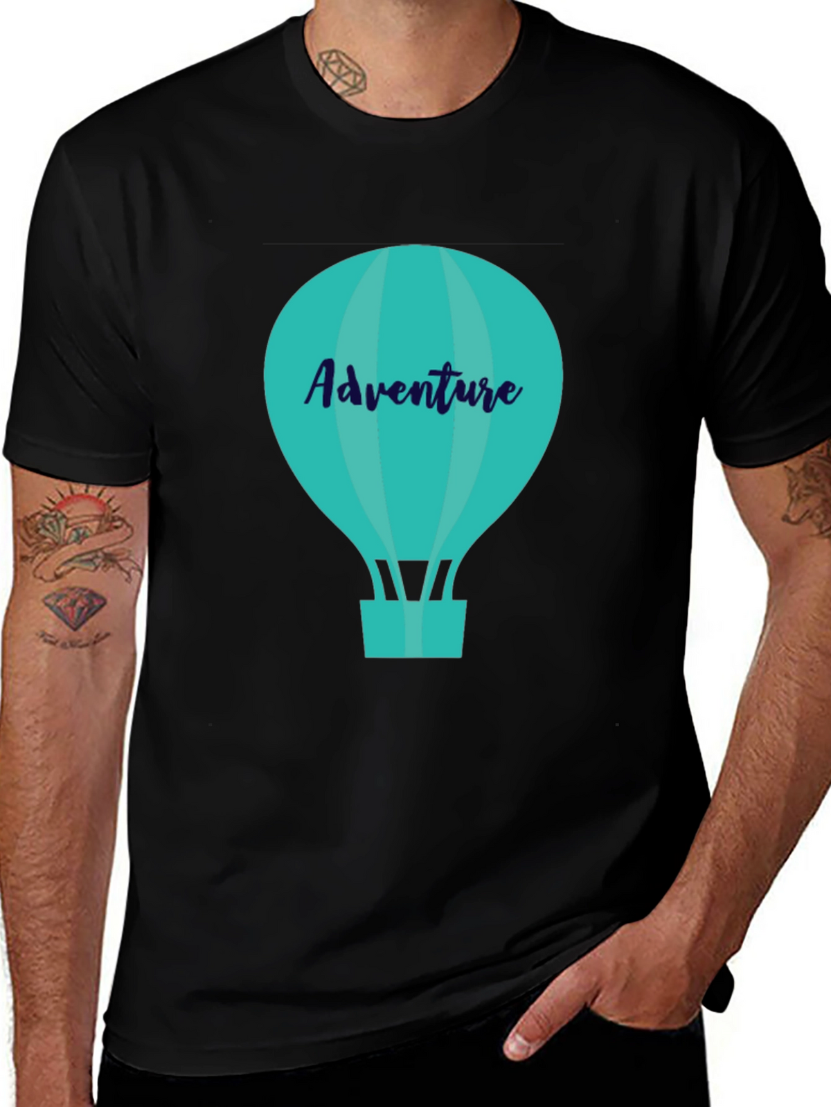 Adventure Awaits: Stylish Hot Air Balloon Graphic Tee