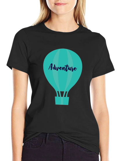 Adventure Awaits: Stylish Hot Air Balloon Graphic Tee