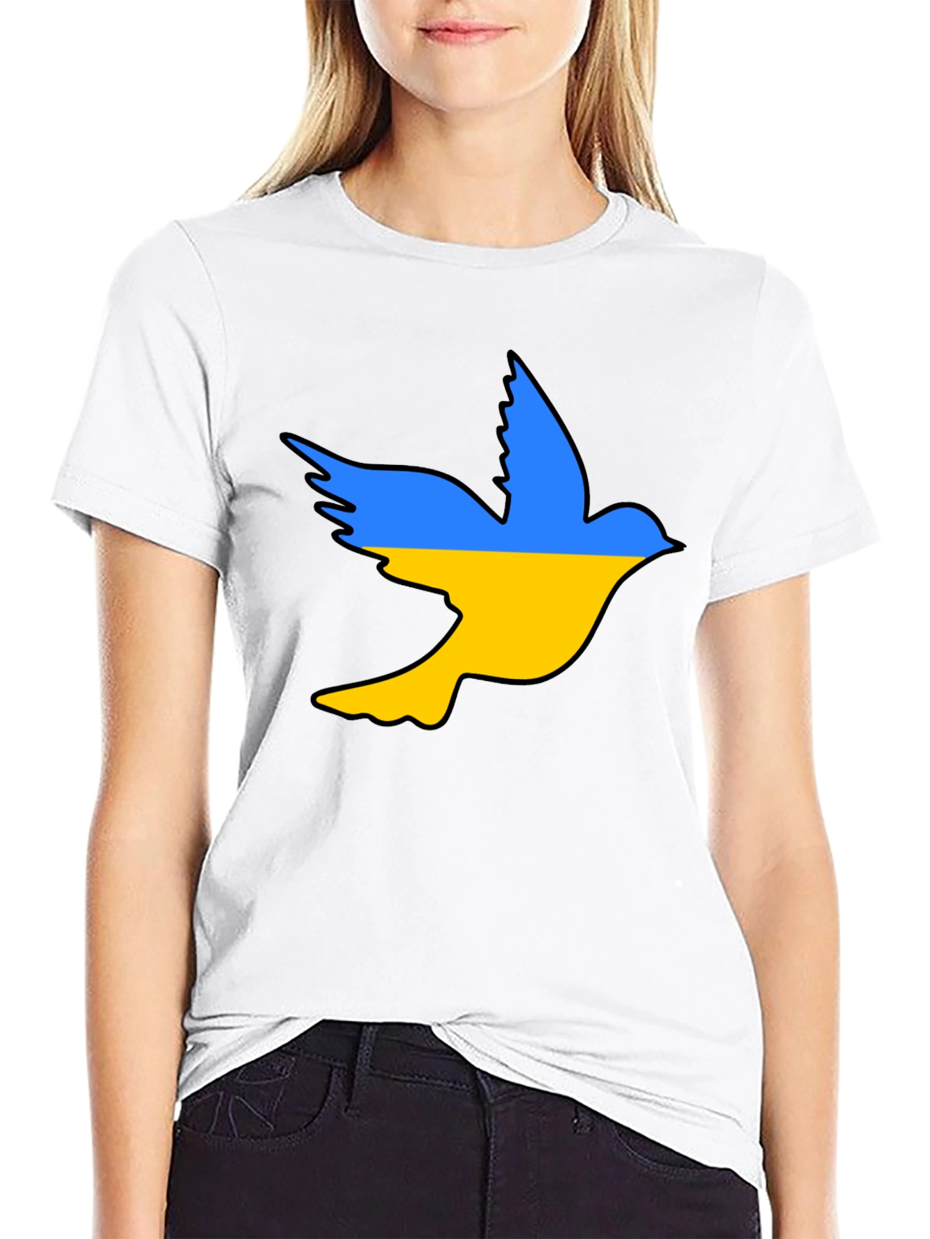 Ukraine Dove T-Shirt - Stand With Ukraine